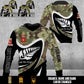 Personalized Italy Soldier/Veteran Camo with Name & Rank Hoodie All Over Printed - 17673984