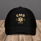 Personalized EMS baseball cap, Minimal Gold Emblem design with custom name