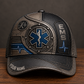 Personalized EMS baseball cap, Industrial Steel design with custom name