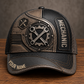 Personalized Mechanic baseball cap, Industrial Steel design with custom name