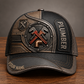 Personalized Plumber baseball cap, Industrial Steel design with custom name