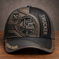 Personalized Trucker baseball cap, Industrial Steel design with custom name