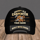 Personalized Carpenter baseball cap, Grumpy Old design with custom name