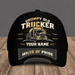 Personalized Trucker baseball cap, Grumpy Old design with custom name