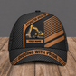Personalized Excavator Operator baseball cap, Diagonal Workshop design with custom name