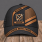 Personalized Mechanic baseball cap, Diagonal Workshop design with custom name