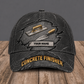 Personalized Concrete Finisher baseball cap, Rugged Workshop design with custom name