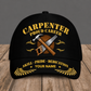 Personalized Carpenter baseball cap, Proud Career design with custom name