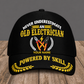 Personalized Electrician baseball cap, Never Underestimate design with custom name