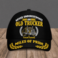 Personalized Trucker baseball cap, Never Underestimate design with custom name