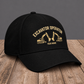 Personalized Excavator Operator Minimal Gold Emblem baseball cap, three-quarter view with custom name