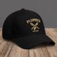 Personalized Plumber Minimal Gold Emblem baseball cap, three-quarter view with custom name