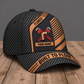Personalized Plumber Diagonal Workshop baseball cap, three-quarter view with custom name