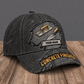 Personalized Concrete Finisher Rugged Workshop baseball cap, three-quarter view with custom name