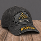 Personalized Roofer Rugged Workshop baseball cap, three-quarter view with custom name