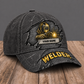 Personalized Welder Rugged Workshop baseball cap, three-quarter view with custom name