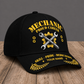 Personalized Mechanic Proud Career baseball cap, three-quarter view with custom name