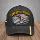 Personalized Concrete Finisher Carbon Stripe baseball cap, front view with custom name