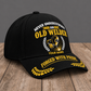 Personalized Welder Never Underestimate baseball cap, three-quarter view with custom name