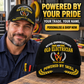 Personalized Electrician Never Underestimate Baseball Cap — personalised ad with wearer and shopping CTA