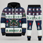Arborist Christmas zip hoodie and jogger navy with custom name and company