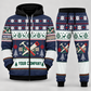 Carpenter Christmas zip hoodie and jogger navy with custom name and company