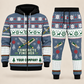 Concrete Finisher Christmas zip hoodie and jogger slate with custom name and company