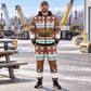Crane Operator Christmas zip hoodie and jogger lifestyle with custom name and company