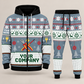 Electrician Christmas zip hoodie and jogger slate with custom name and company
