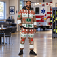 EMS Christmas zip hoodie and jogger lifestyle with custom name and company