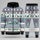 Excavator Operator Christmas zip hoodie and jogger slate with custom name and company