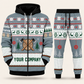 Logger Christmas zip hoodie and jogger slate with custom name and company