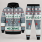 Mechanic Christmas zip hoodie and jogger slate with custom name and company