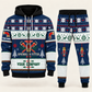 Sprinkler Fitter Christmas zip hoodie and jogger navy with custom name and company