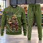 Electrician Curved Panel sweater and jogger combo, hero view with name and company artwork