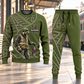 Railroader Curved Panel sweater and jogger combo, hero view with name and company artwork