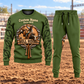Bull Riding Central Emblem sweater and jogger combo, hero view with name and Since 2005 artwork