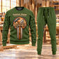 Carpenter Central Emblem sweater and jogger combo, hero view with name and company artwork
