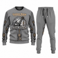 Crane Operator Central Emblem sweater and jogger combo, gray view with name and company artwork