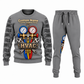 HVAC Central Emblem sweater and jogger combo, gray view with name and company artwork