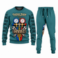 HVAC Central Emblem sweater and jogger combo, teal view with name and company artwork
