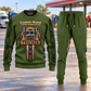 Trucker Central Emblem sweater and jogger combo, hero view with name and company artwork