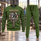 Welder Central Emblem sweater and jogger combo, hero view with name and company artwork