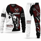 Arborist Contrast Silhouette sweater and jogger combo, emblem view with name and company artwork