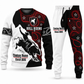 Bull Riding Contrast Silhouette sweater and jogger combo, emblem view with name and Since 2005 artwork