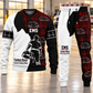 EMS Contrast Silhouette sweater and jogger combo, hero view with name and company artwork
