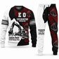 Excavator Operator Contrast Silhouette sweater and jogger combo, typography view with name and company artwork