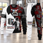 HVAC Contrast Silhouette sweater and jogger combo, hero view with name and company artwork