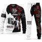 HVAC Contrast Silhouette sweater and jogger combo, emblem view with name and company artwork