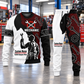 Mechanic Contrast Silhouette sweater and jogger combo, hero view with name and company artwork